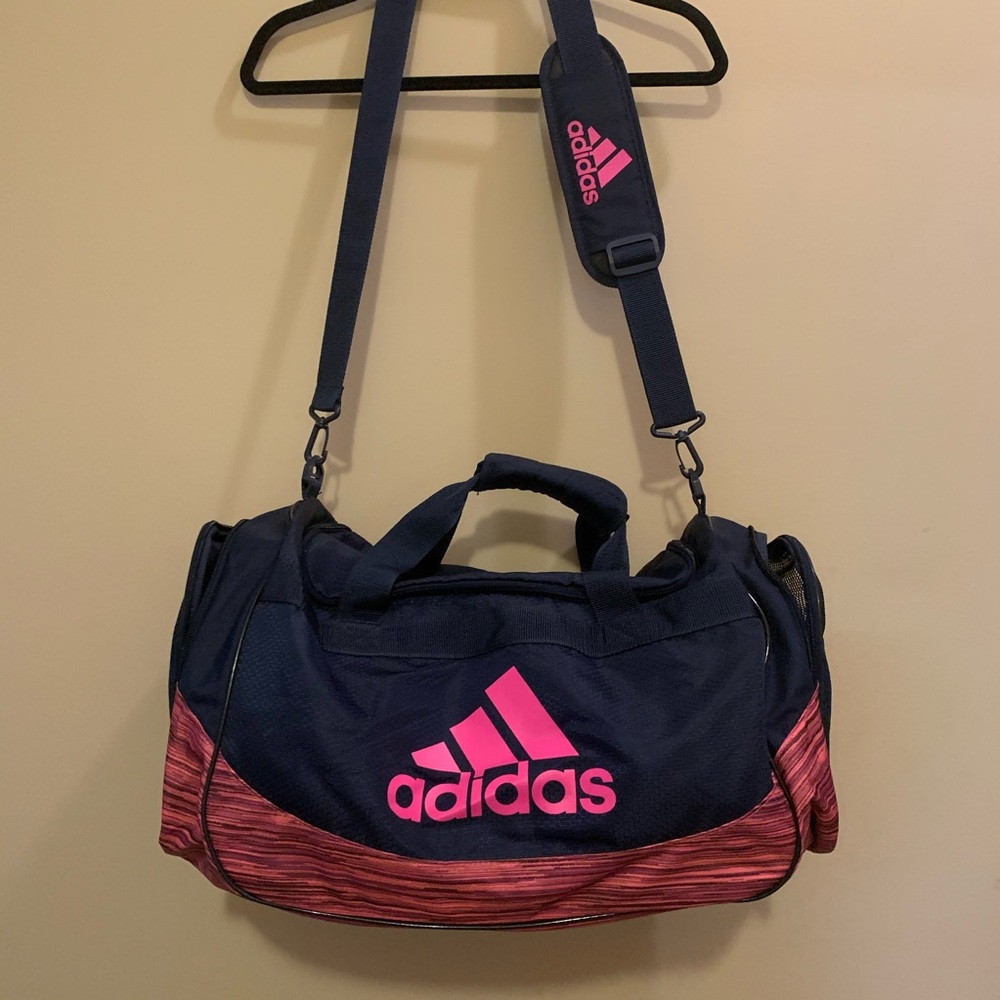 Adidas Duffle Bag Navy and Pink